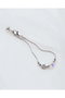 Heliophilia Silver Pulsera de Latón Plateada con Zirconia